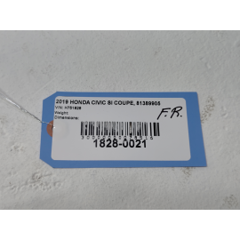 2018-2020 HONDA CIVIC COUPE PASSENGER SIDE DOOR MIRROR CORNER COVER TRIM OEM