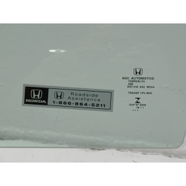 2016 - 2020 HONDA CIVIC COUPE FRONT DRIVER SIDE DOOR WINDOW GLASS OEM