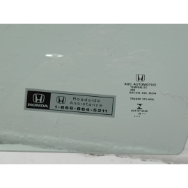 2016 - 2020 HONDA CIVIC COUPE FRONT DRIVER SIDE DOOR WINDOW GLASS OEM