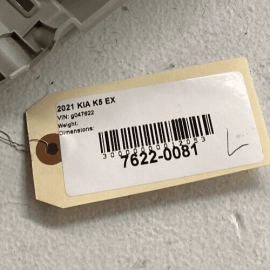 KIA K5 2021 - 2023 LEFT DRIVER SIDE B PILLAR UPPER TRIM COVER PANEL OEM=DAM