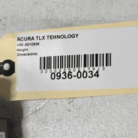 ACURA TLX TECHNO 2018-2020 CABIN POWER DISTRIBUTION FUSE RELAY BOX MODULE O