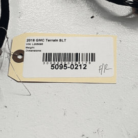 GMC TERRAIN 2018 FRONT RIGHT PASSENGER SIDE DOOR LOCK WIRE WIRING HARNESS O