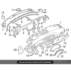 Dash Instrument Cluster Gauge Speedometer Bezel Cover Audi A6 2012-2018 OEM
