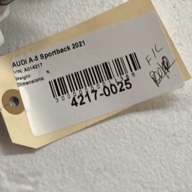 AUDI A5 SPORTBACK 2018 - 2023 FRONT DRIVER DOOR LOCK LATCH ACTUATOR & COVER