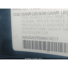 AUDI A5 SPORTBACK 2021 DASH INSTRUMENT PANEL WIRE WIRING HARNESS OEM 1PCS