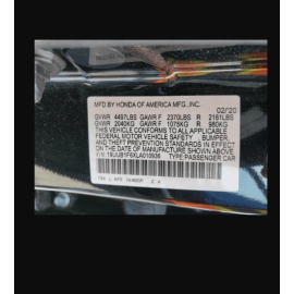 Front Left Driver Side Door Window Regulator Motor Acura TLX 2015-2020 OEM
