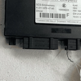 2010-2012 MERCEDES-BENZ GL 450 Front Left Driver Side Seat Control Module O 2010-2012 MERCEDES-BENZ GL 450 Front Left Driver Side Seat Control Module O