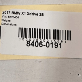 BMW X1 F48 2016-2020 X6 REAR RIGHT OR LEFT SIDE ROOF DOME READING LIGHT LAM
