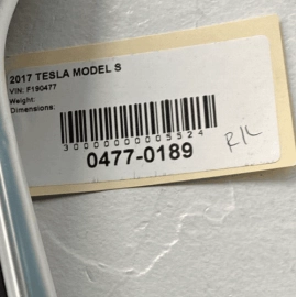 TESLA MODEL S 2017-2020 Rear Left Driver Side Door Card Pocket Trim Molding