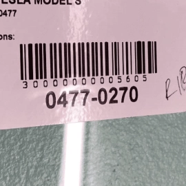 TESLA MODEL S 2012 - 2020 REAR RIGHT PASSENGER SIDE DOOR WINDOW GLASS OEM