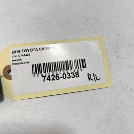18-23 TOYOTA CAMRY REAR LEFT OR RIGHT EXTERIOR DOOR HANDLE COVER CAP OEM 1P