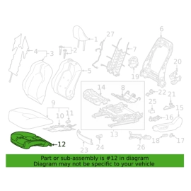 Front Left / Driver Side Seat Lower Cushion Toyota Camry 2018-2023 OEM