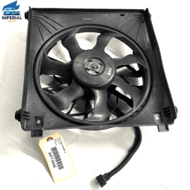 12-20 Tesla Model S Driver Side Condenser Cooling Fan Shroud & Blade & Moto