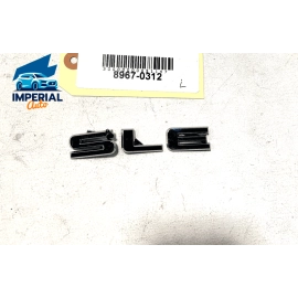 SCRATCHED! 2018-2023 GMC TERRAIN REAR LEFT SIDE QUARTER SLE LOGO EMBLEM OEM