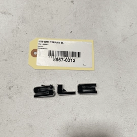 SCRATCHED! 2018-2023 GMC TERRAIN REAR LEFT SIDE QUARTER SLE LOGO EMBLEM OEM