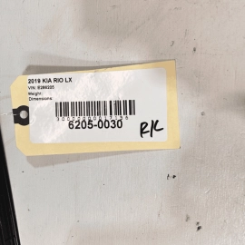 KIA RIO LX 2018-2023 REAR LEFT DRIVER SIDE INTERIOR DOOR PANEL TRIM COVER O