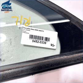 2007-13 MERCEDES S550 REAR LEFT DRIVER SIDE DOOR QUARTER WINDOW FIXED GLASS