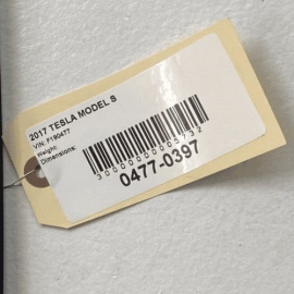 TESLA MODEL S 2012 - 2020 TRUNK LATCH LOCK SILL SCUFF PLATE TRIM COVER OEM