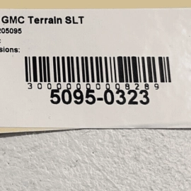 GMC TERRAIN 2018-2023 REAR TRUNK TAILGATE LIFTGATE INNER CAP LID COVER TRIM