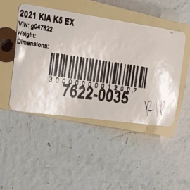 KIA K5 2021 - 2023 REAR RIGHT PASSENGER SIDE DOOR UPPER TRIM MOLDING OEM CH
