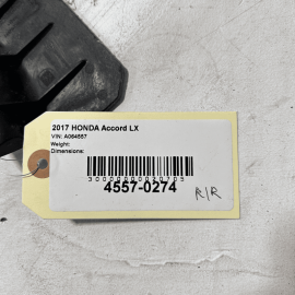 2018 HONDA ACCORD REAR RIGHT PASSENGER QUARTER MUD SPLASH GUARD FLAP OEM