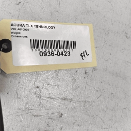 2018-2020 ACURA TLX FRONT LEFT DRIVER SIDE RUBBER HOOD SEAL OEM