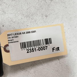 LEXUS NX200T 15-17 FRONT PASSENGER SEAT FRONT OUTER TRACK RAIL END CAP COVE