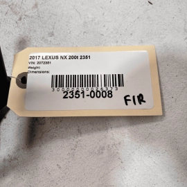 LEXUS NX200T 15-17 FRONT PASSENGER SEAT REAR INNER TRACK RAIL END CAP COVER