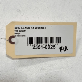 LEXUS NX200T 2015-2017 FRONT PASSENGER SIDE OUTER MIRROR INSTALL HOLE COVER