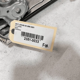 LEXUS NX200T 2015-2017 FRONT PASSENGER SIDE DOOR WINDOW REGULATOR & MOTOR O