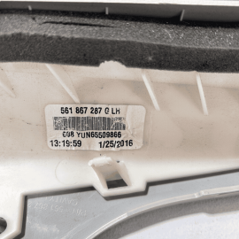 2013-2022 VOLKSWAGEN PASSAT REAR LEFT QUARTER UPPER TRIM PANEL COVER OEM