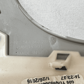 2013-2022 VOLKSWAGEN PASSAT REAR RIGHT QUARTER UPPER TRIM PANEL COVER OEM