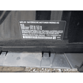 2017-2020 BMW 430xi F36 REAR RIGHT PASSENGER SIDE QUARTER WHEELHOUSE LINER 