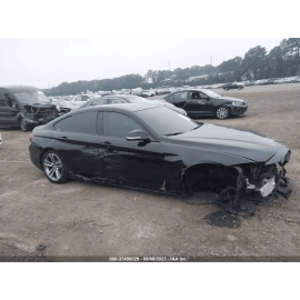=DAMAGE=17-20 BMW 430xi F36 FRONT DRIVER SIDE FENDER COVER PANEL OEM BLACK 