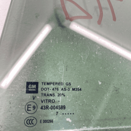 2018-2023 GMC Terrain Rear Left Driver Side Door Window Glass W/ Dark Tint 