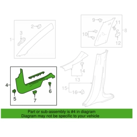 Front Left Door Sill Scuff Plate Trim Cover GMC Terrain 2018-2023 OEM