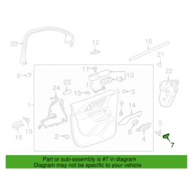 Front Left Driver Side Door Panel Handle Cover Cap GMC Terrain 2018-2023 OE