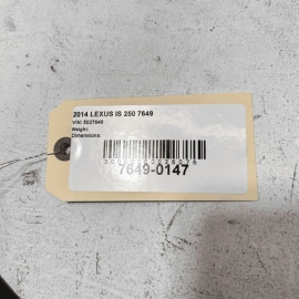 2014 - 2015 LEXUS IS250 Dashboard Instrument Cluster Speedometer Trim Cover 2014 - 2015 LEXUS IS250 Dashboard Instrument Cluster Speedometer Trim Cover