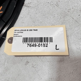 2014-2015 LEXUS IS250 Dash Center Console Insert Box Left Side Trim Panel O 2014-2015 LEXUS IS250 Dash Center Console Insert Box Left Side Trim Panel O