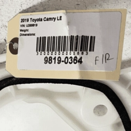 TOYOTA CAMRY 2018 - 2021 FRONT RIGHT PASSENGER SIDE DOOR ACCESS COVER PANEL