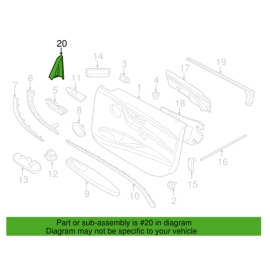 Front Right Side Audio Speaker Tweeter Cover BMW 430IX 2017-2020 OEM