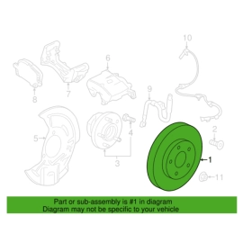 Front Left Or Right Side Disk Brake Rotor GMC Terrain 2018-2021 OEM 1 PCS