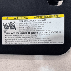 2015-2017 LEXUS NX200T LEFT DRIVER SIDE SUN VISOR CLOTH BLACK 7432078011 OE