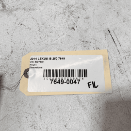 2014-2015 LEXUS IS250 FRONT LEFT DRIVER SIDE DOOR WINDOW GLASS GUIDE CHANNE