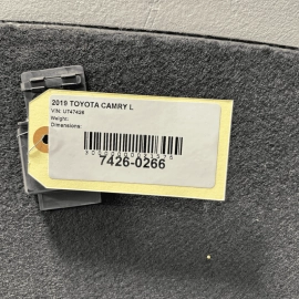 2018-23 TOYOTA CAMRY TRUNK CARGO SPARE TIRE FLOOR STORAGE CARPET COVER PANE