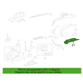 Front Right Dash Dashboard Knee Bolster Lower Cover Toyota Camry 2018-2023 