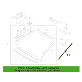 Windshield Right Side A Pillar Reveal Molding Toyota Camry 2018-2023 OEM