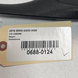2017-2020 BMW 430xi F32 F33 FRONT DRIVER SIDE DOOR SILL SCUFF KICK PANEL OE 2017-2020 BMW 430xi F32 F33 FRONT DRIVER SIDE DOOR SILL SCUFF KICK PANEL OE