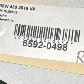 17-20 BMW 430xi F36 REAR PASSENGER SIDE UNDER BODY SPLASH GUARD FLOOR COVER