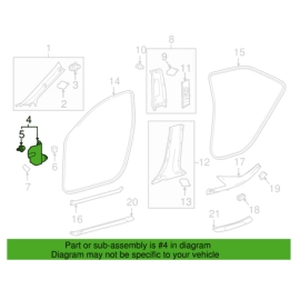 Front Right Passenger Side Kick Panel Trim Cover Toyota Camry 2018-2023 OEM